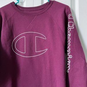 Burgundy champion sweatshirt